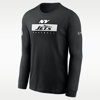 NFL ニューヨークジェッツ ナイキ UVパフォーマンスロングスリーブTシャツ New York Jets Sideline Team Issue Men's Nike Dri-FIT NFL Long